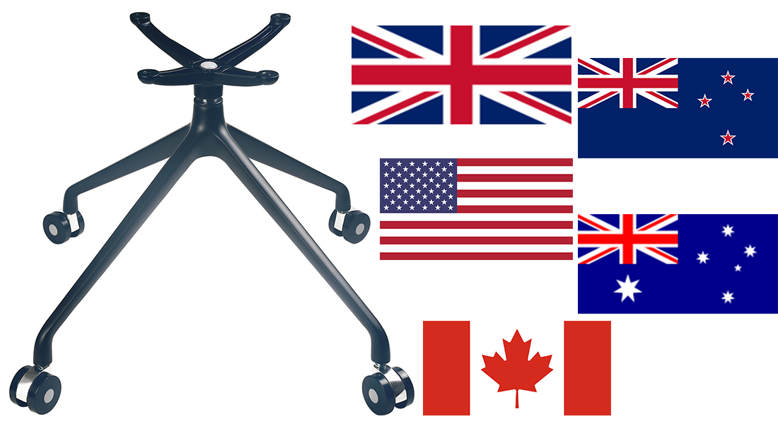 High quality office rolling chair base kit from China manufacturer